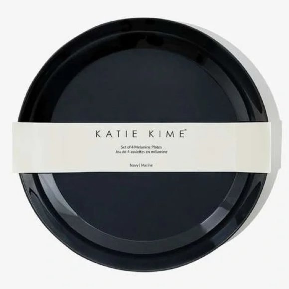 KATIE KIME SET OF 4 MELAMINE PLATES - Picture 1 of 4